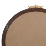 MIROIR ROND SONATE DORE 80X84 | DECO