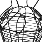 PANIER RESERVE NOIR D20XH30CM | DECO