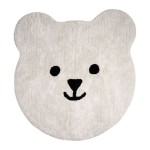 TAPIS OURS SONGE  BLC 100X105CM