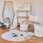 TAPIS OURS SONGE  BLC 100X105CM