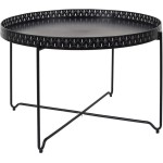 Table d'appoint avec plateau rond