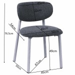 Chaise DALA tissu écru | ESPRIT COSY Dijon