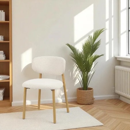 Chaise DALA tissu écru | ESPRIT COSY Dijon