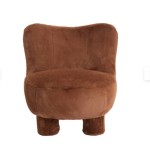 Fauteuil Kamovu marron 79x76xH77 cm – Light & Living