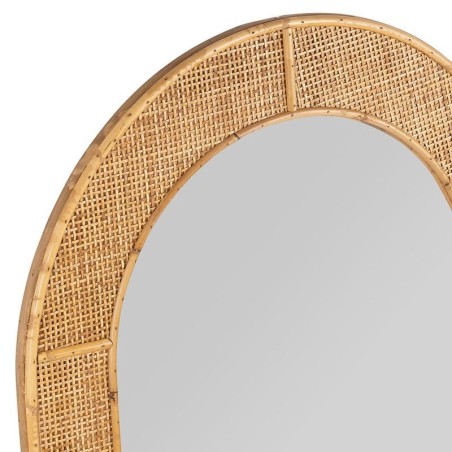 MIROIR TAMBA ROTIN NATUREL 60X94.5CM | DECO